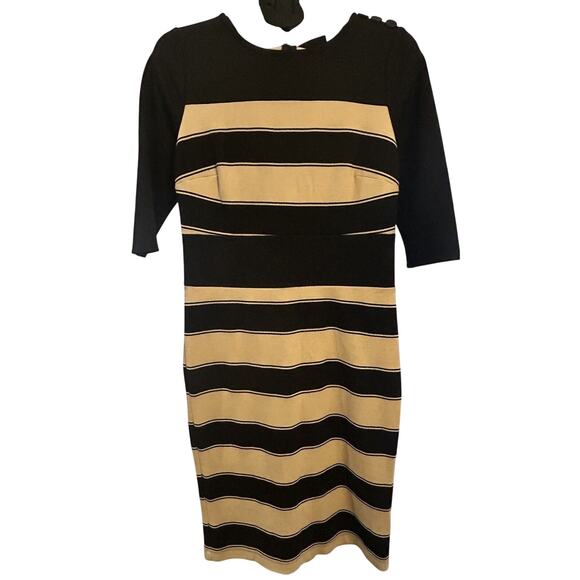 New York & Co Dresses & Skirts - NWT 7th Avenue New York & Company Women's size M Striped Black/Beige Dress